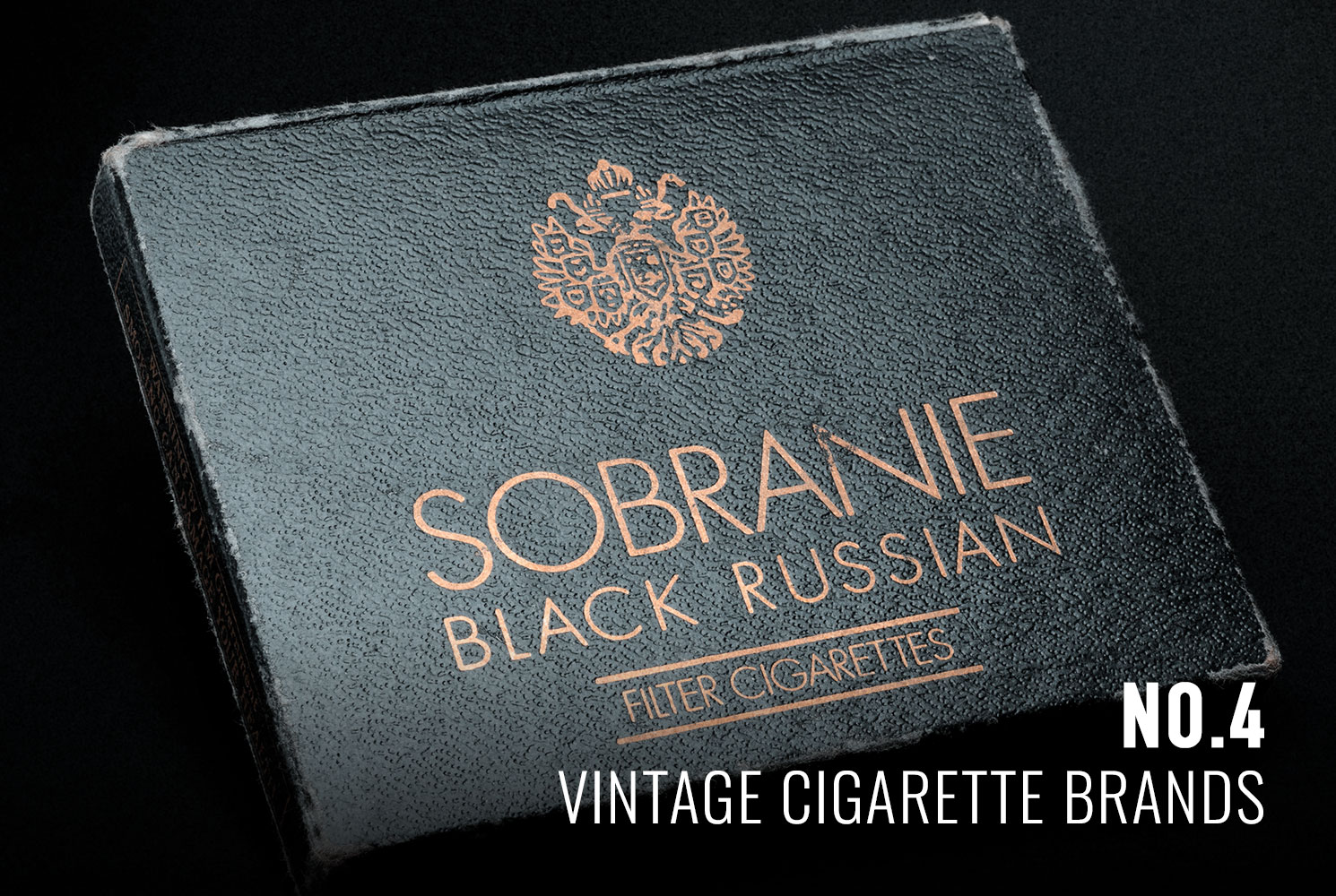 Sobranie Black Russian - Vintage Cigarette Box